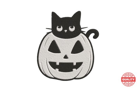 Black Cat in Pumpkin Embroidery Review