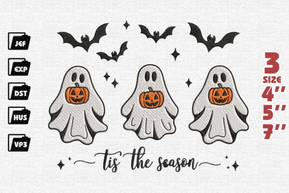 Cute Halloween Ghosts Embroidery Design Review