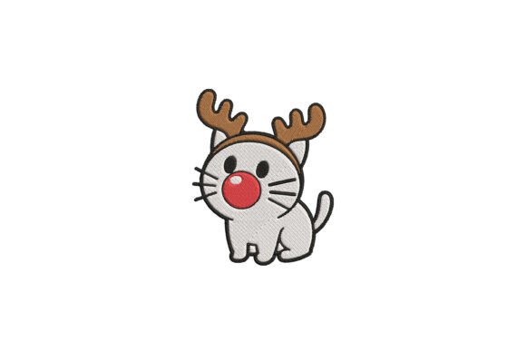 Cute Reindeer Cat Christmas Embroidery: A Pro Review