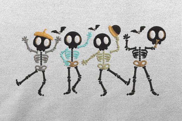 Funny Skeleton Halloween Embroidery: A Designer's Review