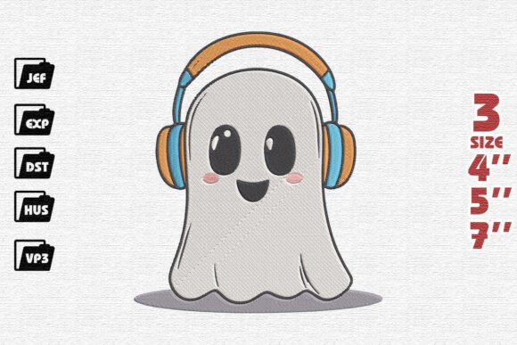 Happy Ghost Embroidery Design Review for Craft Fairs