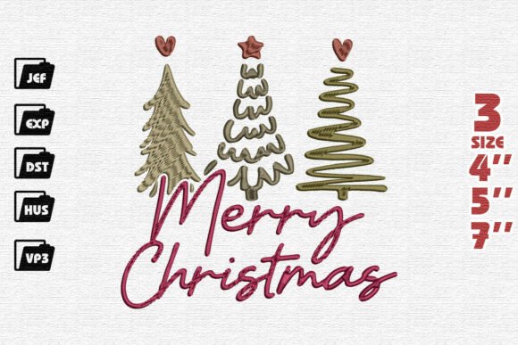 Modern Christmas Tree Embroidery Pattern Review