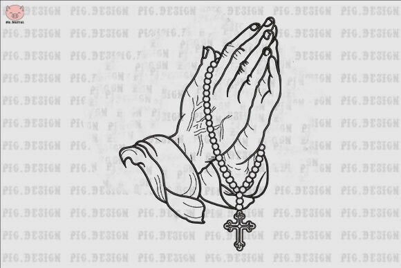 Praying Hands Embroidery Design Review for Etsy Sellers