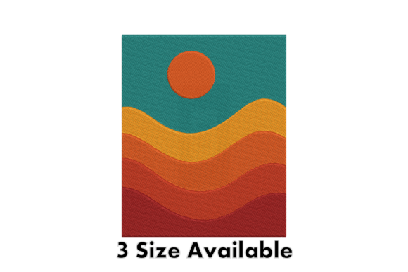 Retro Sunset Embroidery Design Review