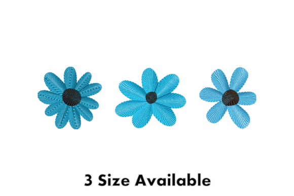 Review: Blue Daisy Flower Embroidery Design