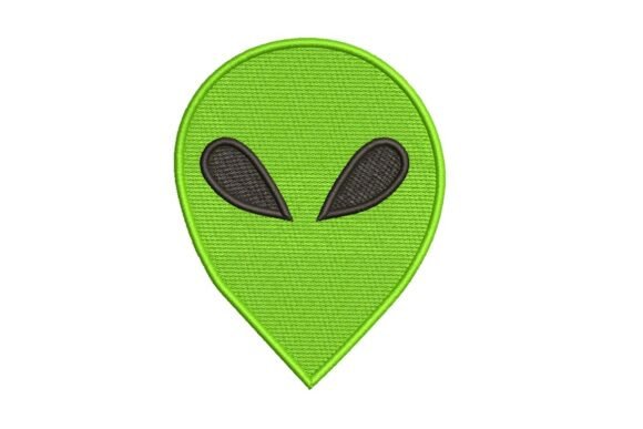 Review: Classic Green Alien Embroidery Design for Etsy Shops