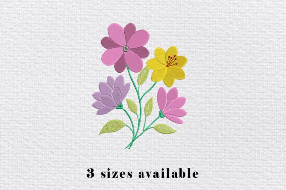 Review: Colorful Flower Bunch Embroidery File for Spring