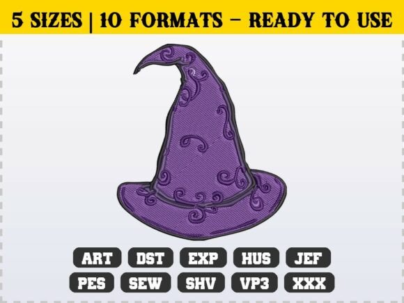 Review: Halloween Witch Hat Embroidery Design