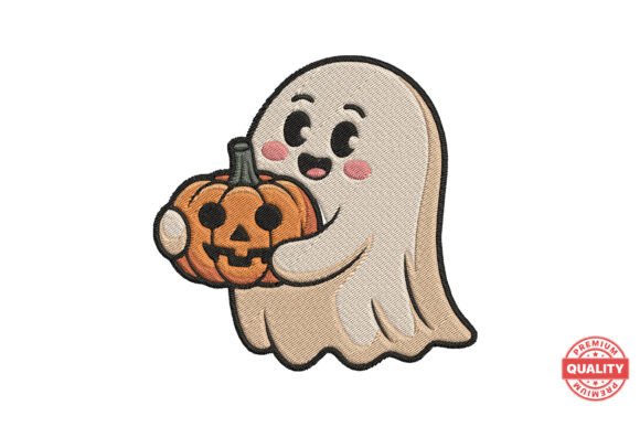 Review: Happy Ghost with Pumpkin Embroidery for Boutiques