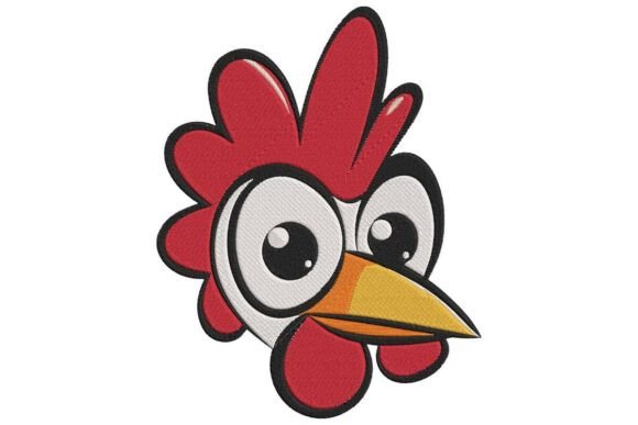 Review: The Zany Rooster Head Embroidery Design