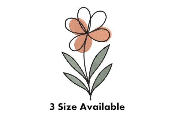 Reviewing Minimal Line Floral Embroidery Design