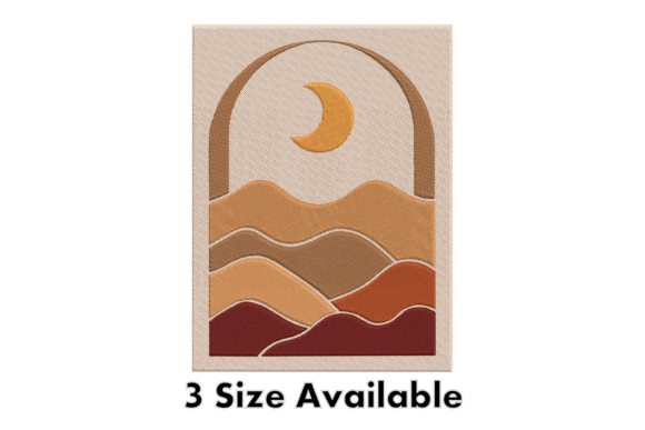 Reviewing Moon Desert Landscape Embroidery Art