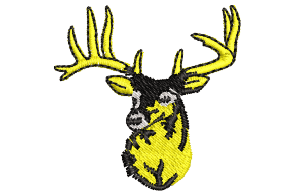 Reviewing the Deer Face Embroidery Design for Boutique Sweatshirts