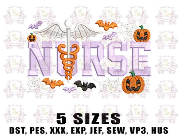 Spooky Halloween Nurse Embroidery Design Review